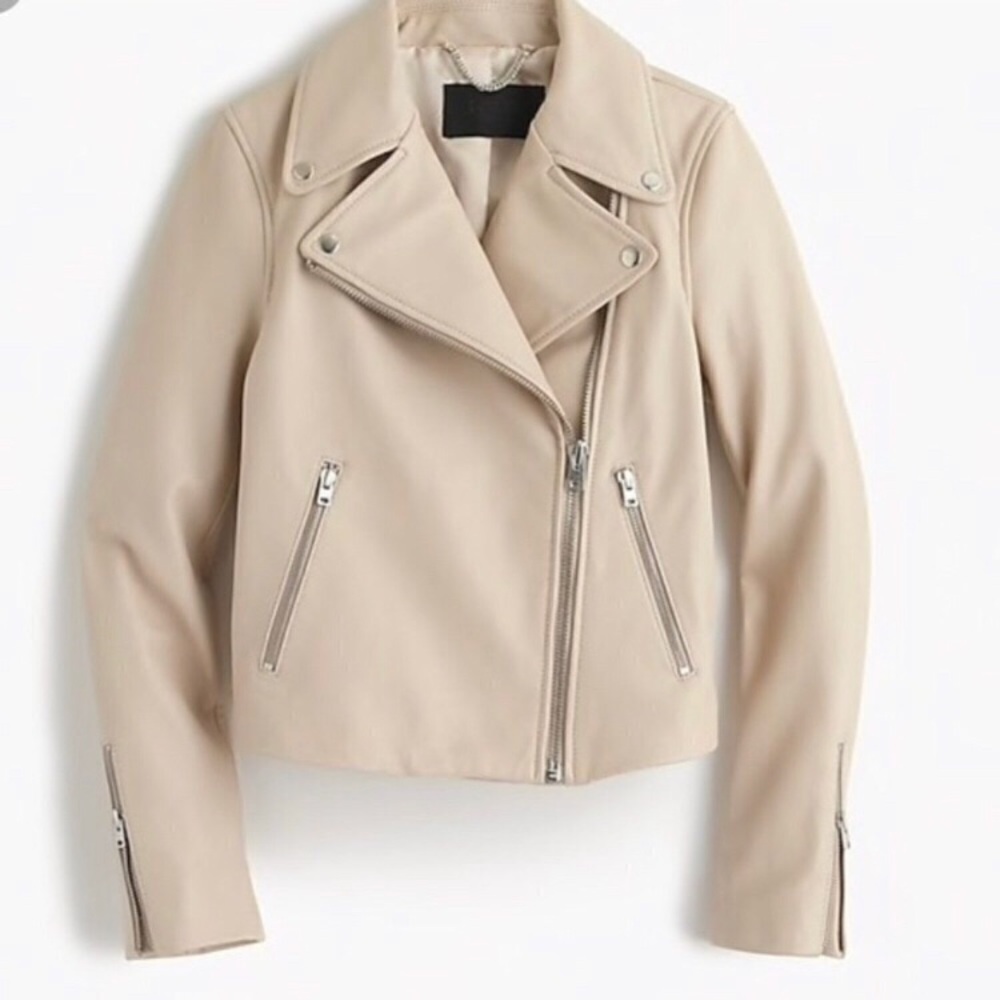 Like new J Crew Collection Leather Jacket
